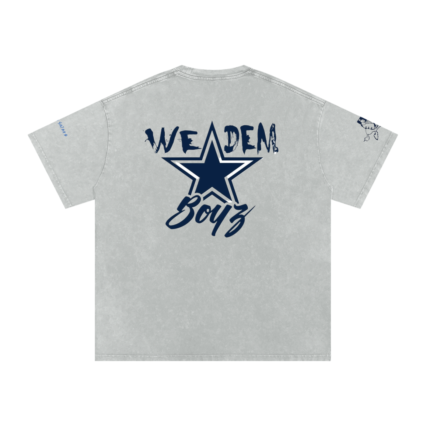 Snow Washed Oversized Cotton T-Shirt