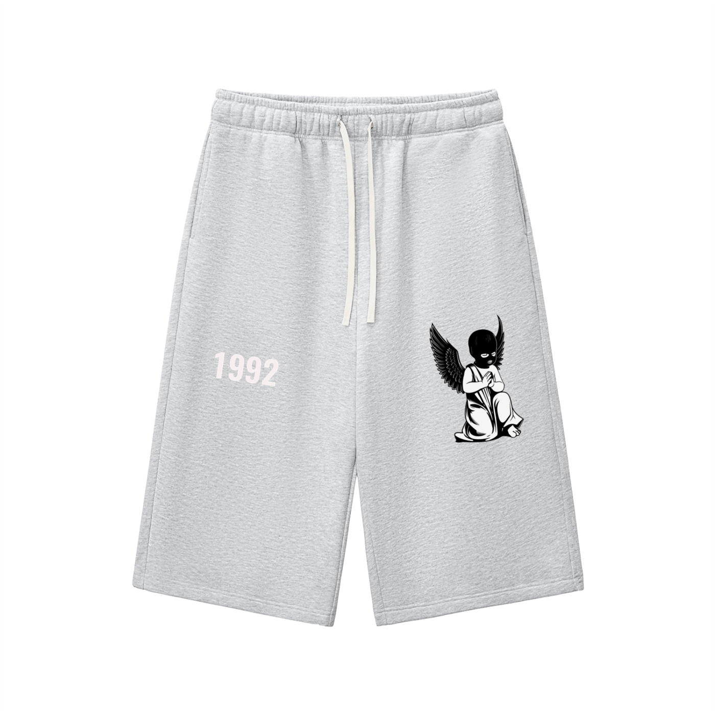 Relaxed Drawstring Three-quarter Sweatpants