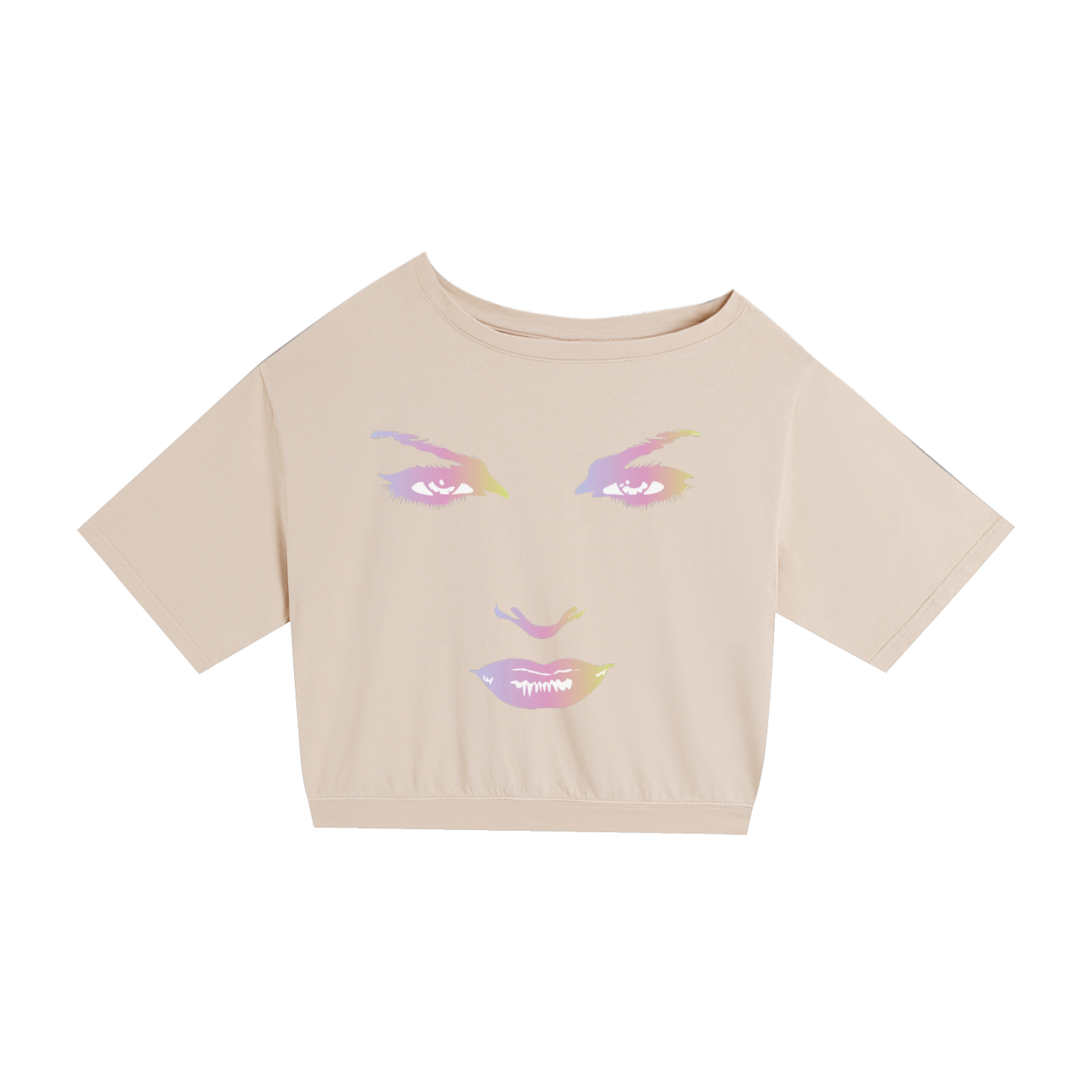 Asymmetric Shoulder Oversized Cotton T-Shirt