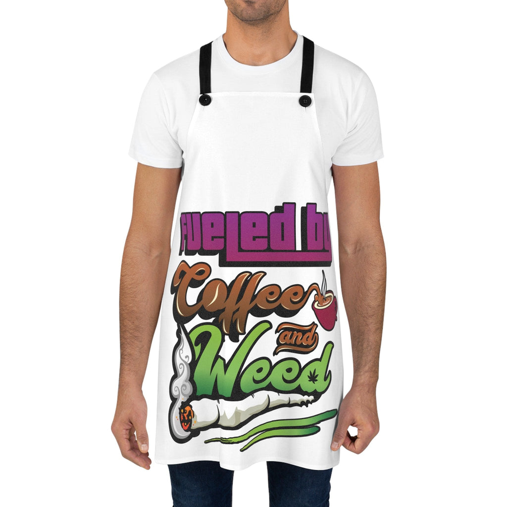 Fueled by Coffee and Weed Apron