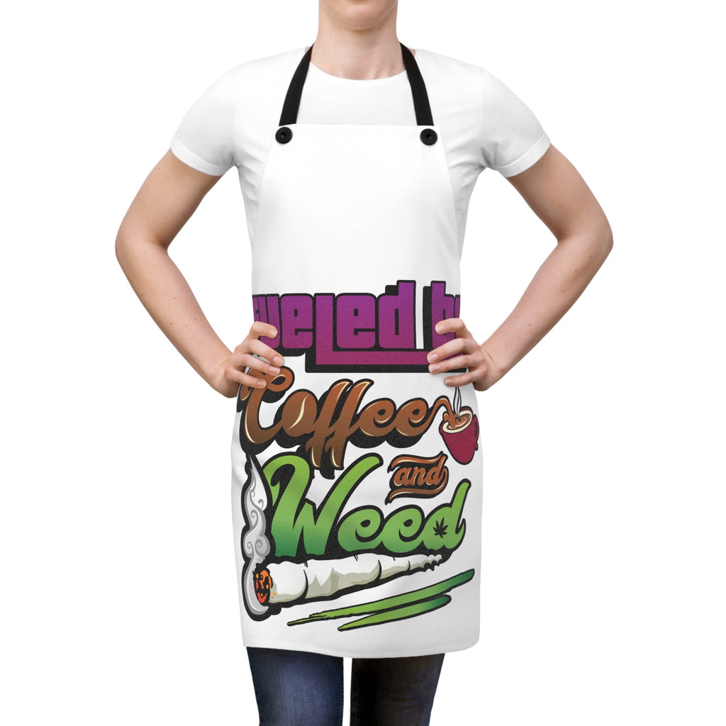 Fueled by Coffee and Weed Apron