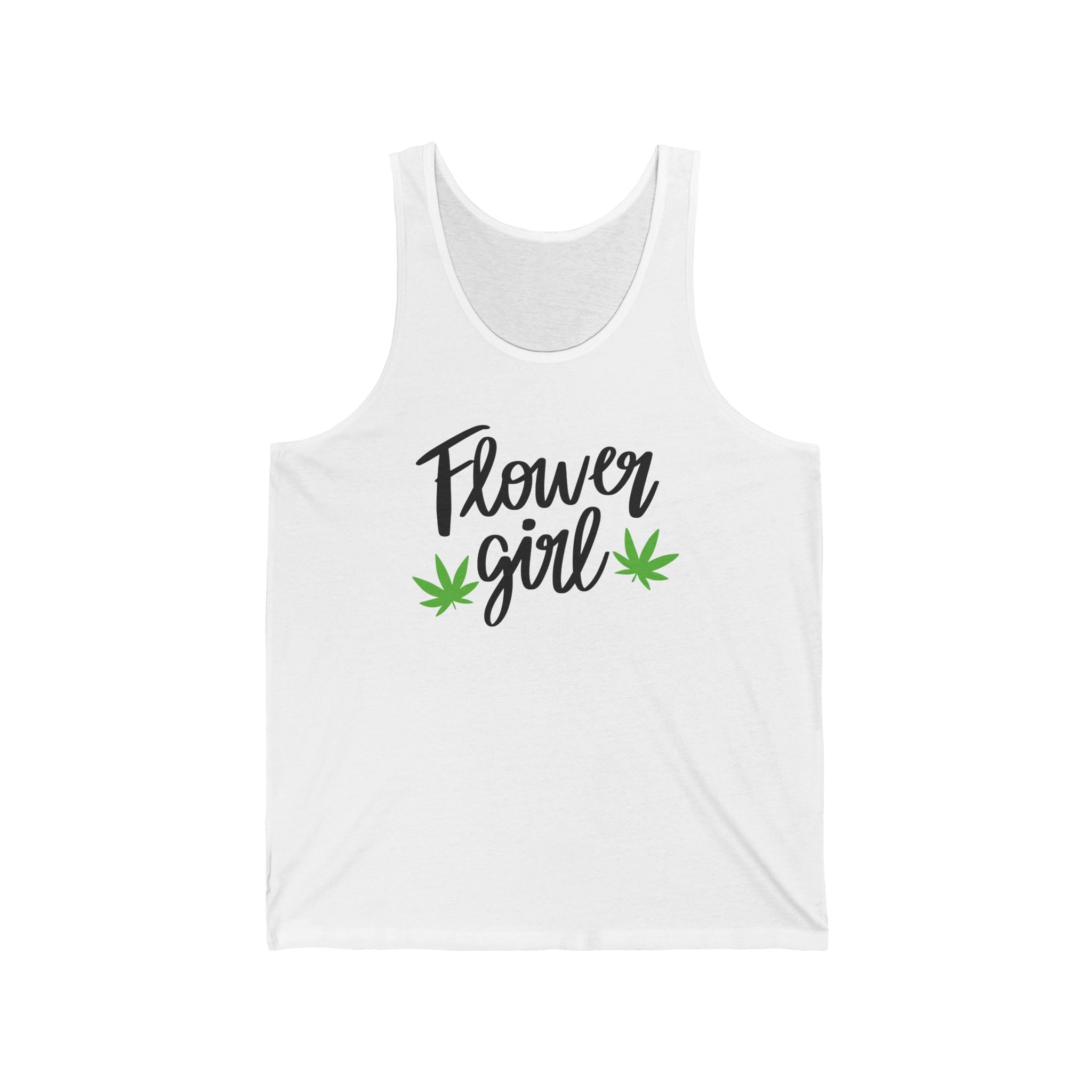 Flower Girl Pot Leaf Jersey Tank Top