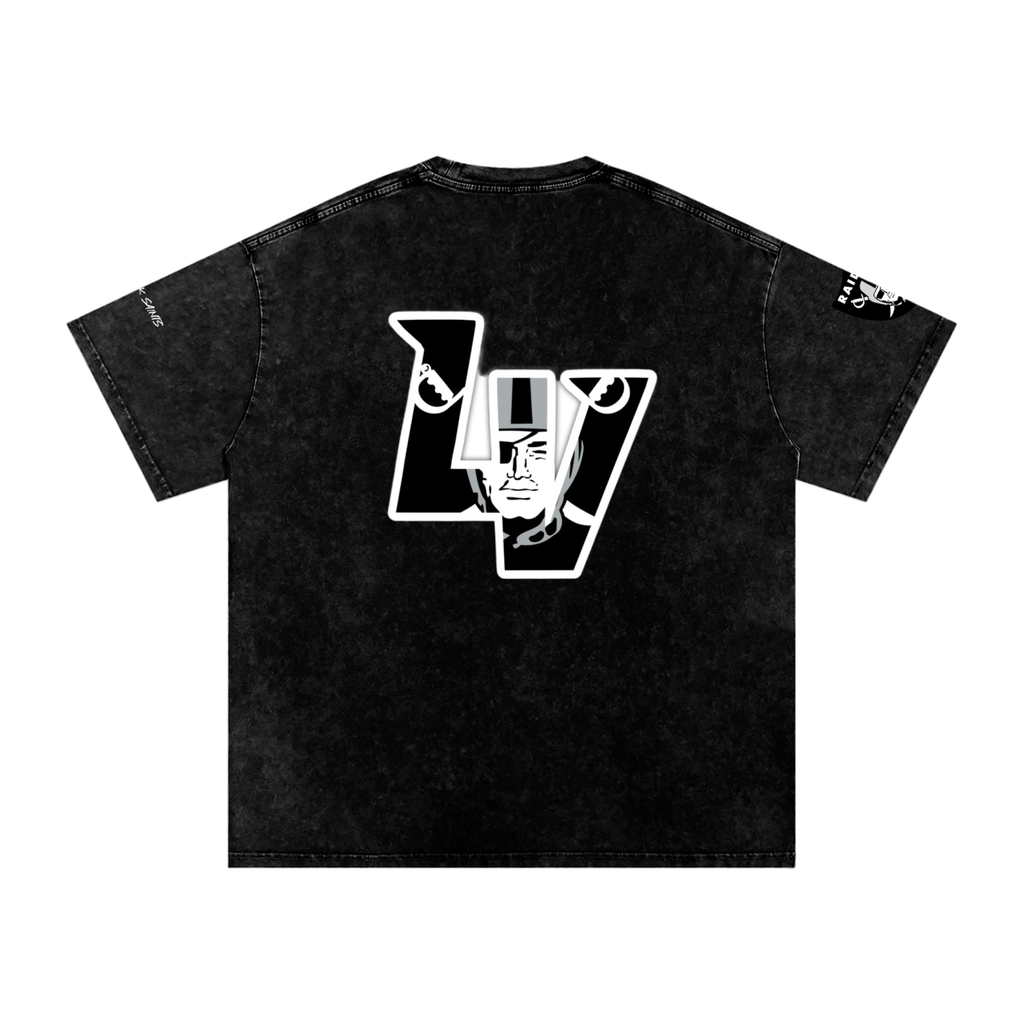 Snow Washed Oversized Cotton T-Shirt