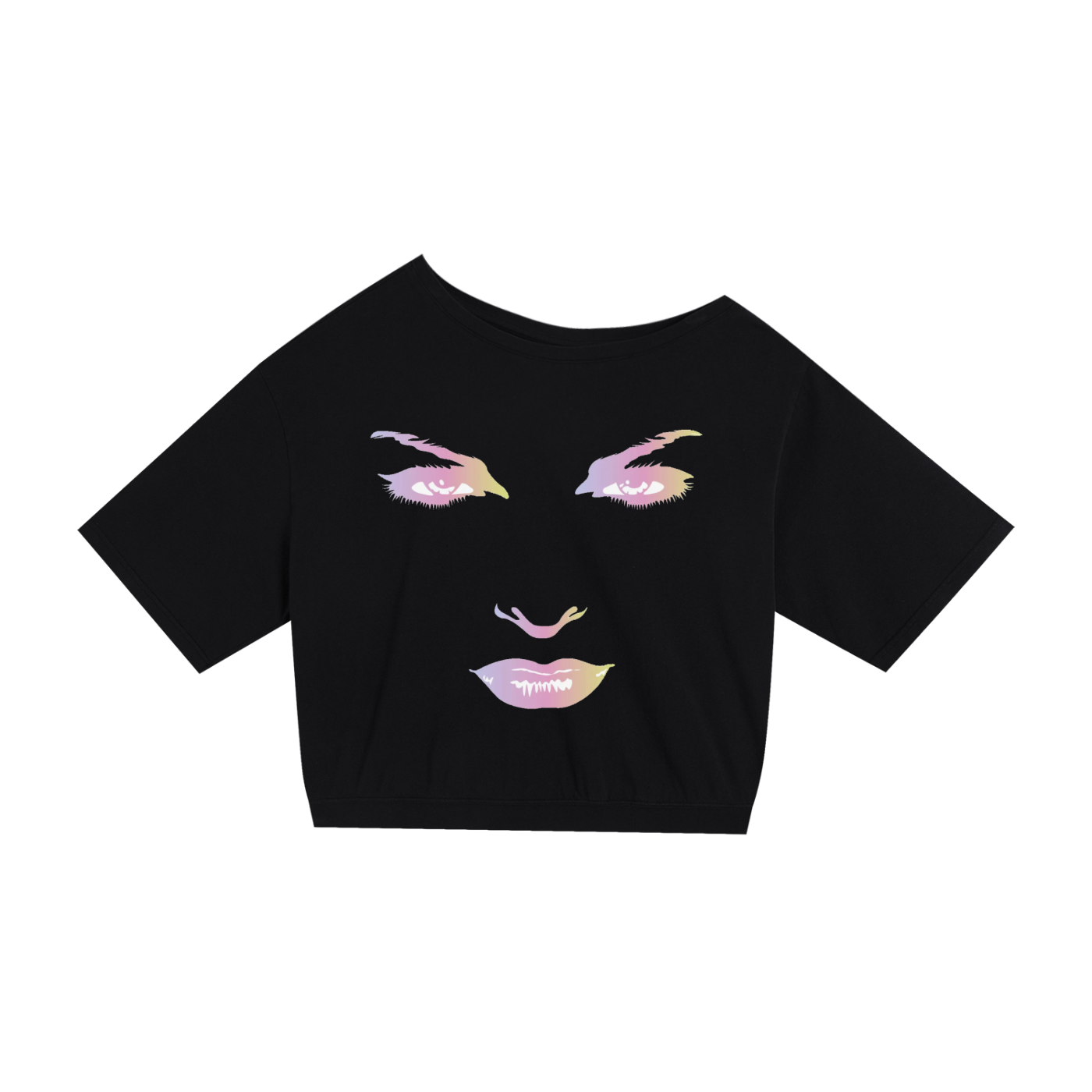 Asymmetric Shoulder Oversized Cotton T-Shirt