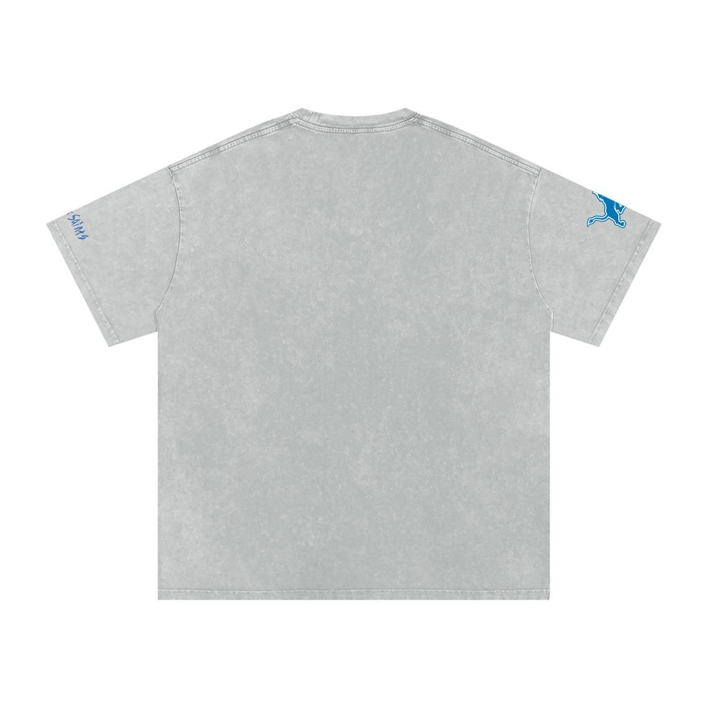 Snow Washed Oversized Cotton T-Shirt