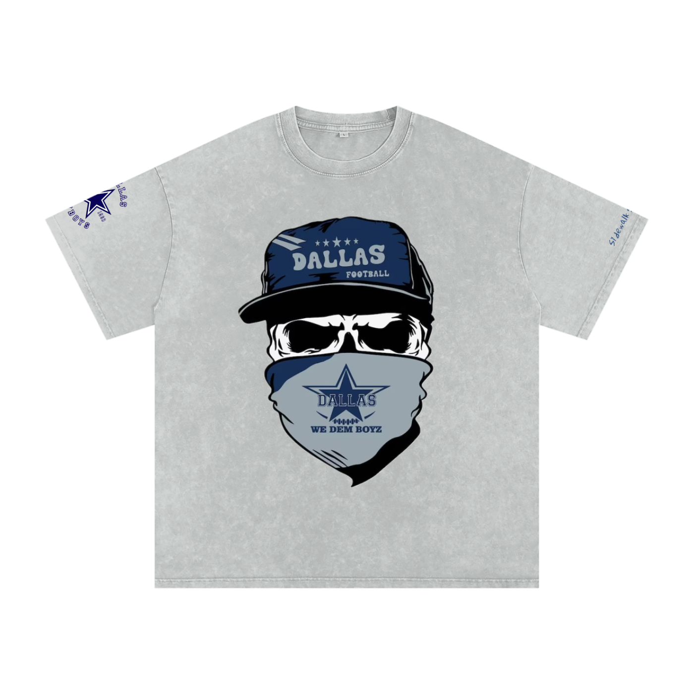 Snow Washed Oversized Cotton T-Shirt