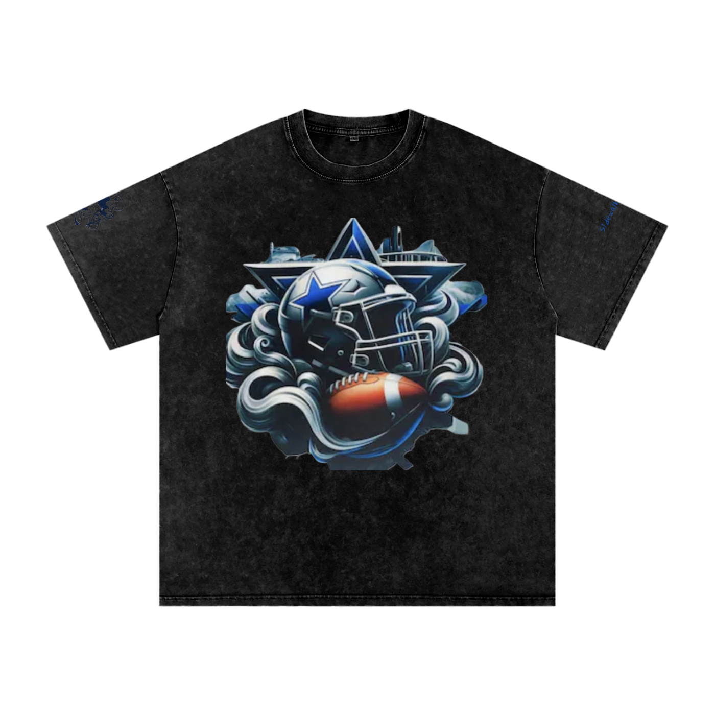 Snow Washed Oversized Cotton T-Shirt
