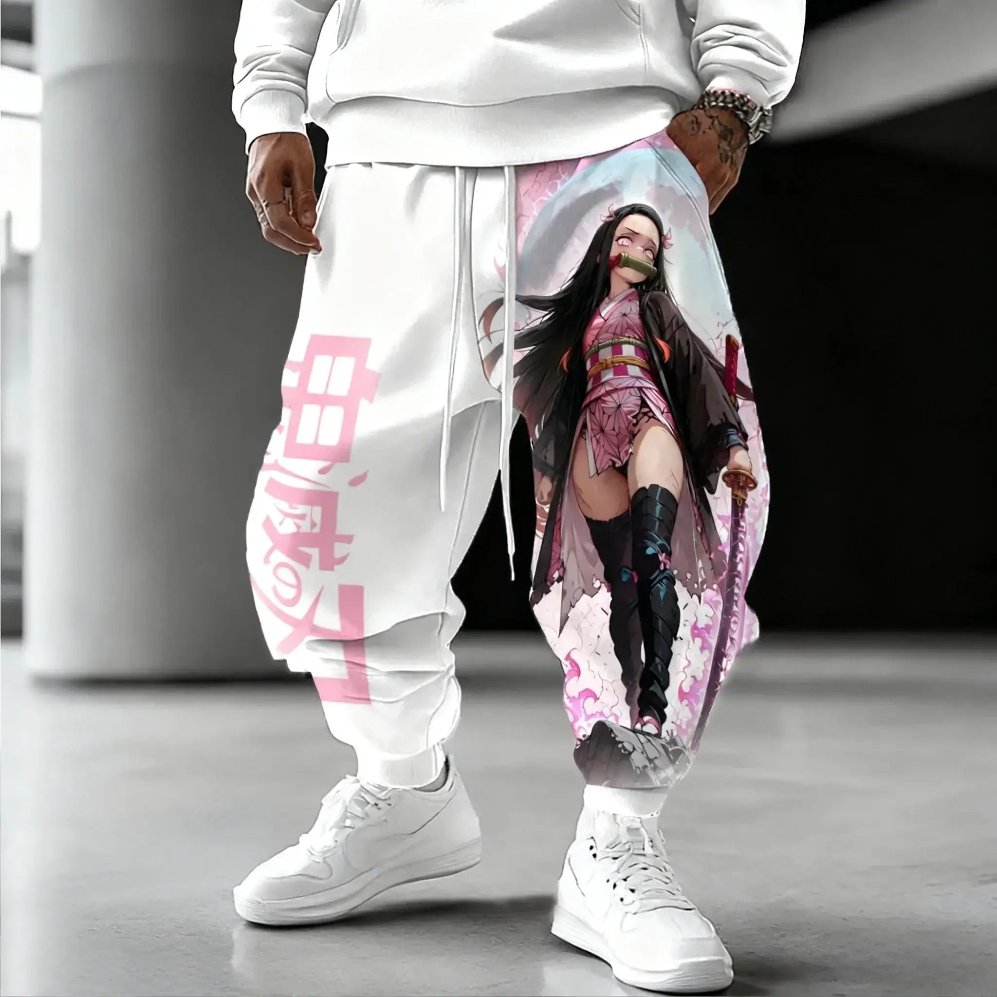 Demon Slayer Cotton Pants: Nezuko Kamado 2025 Winter Streetwear