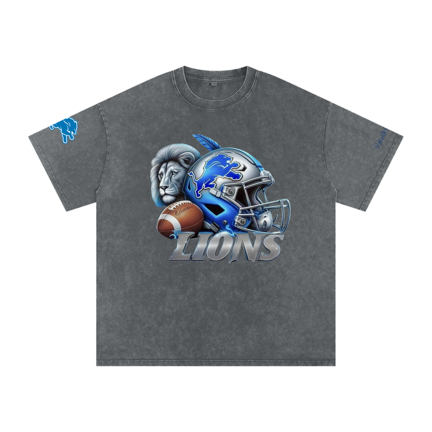 Snow Washed Oversized Cotton T-Shirt