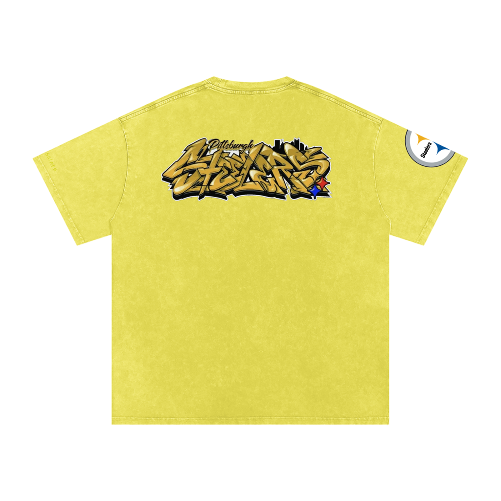 Snow Washed Oversized Cotton T-Shirt
