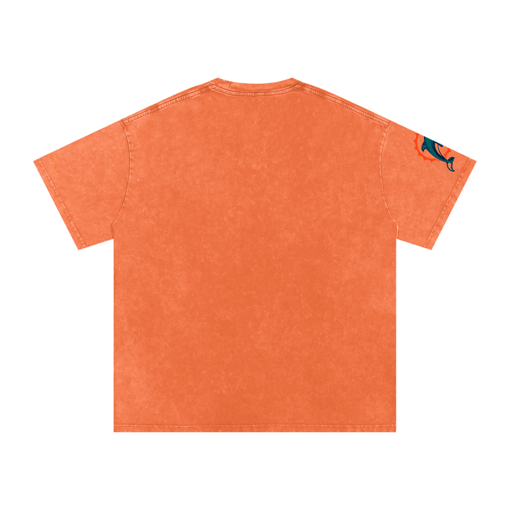 Snow Washed Oversized Cotton T-Shirt