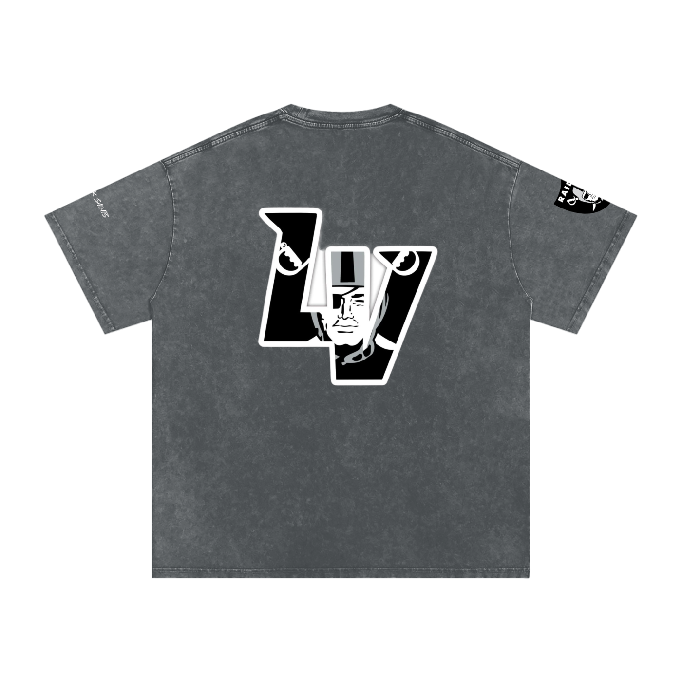 Snow Washed Oversized Cotton T-Shirt