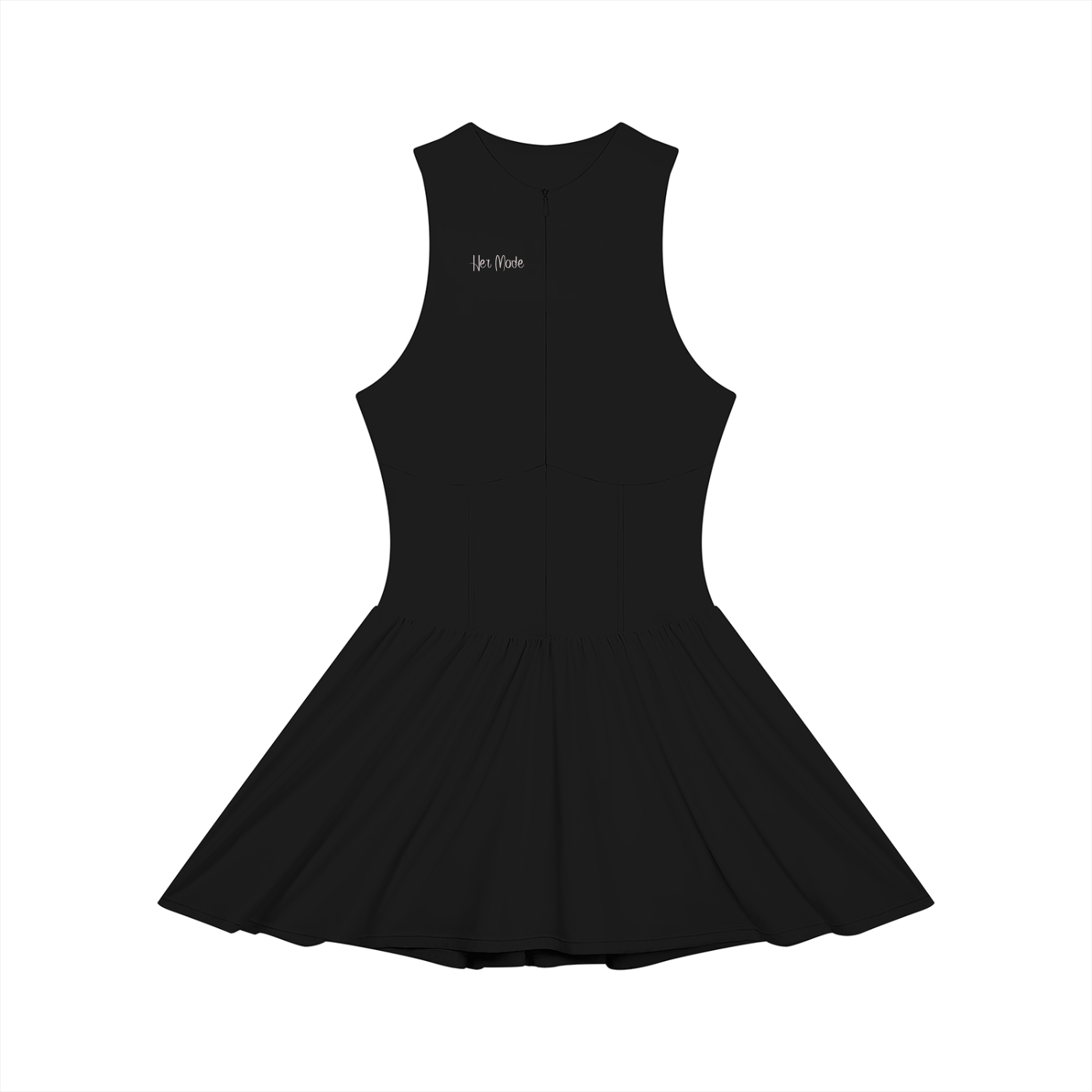 Women’s Ruched Sleeveless Full-Zip Dress
