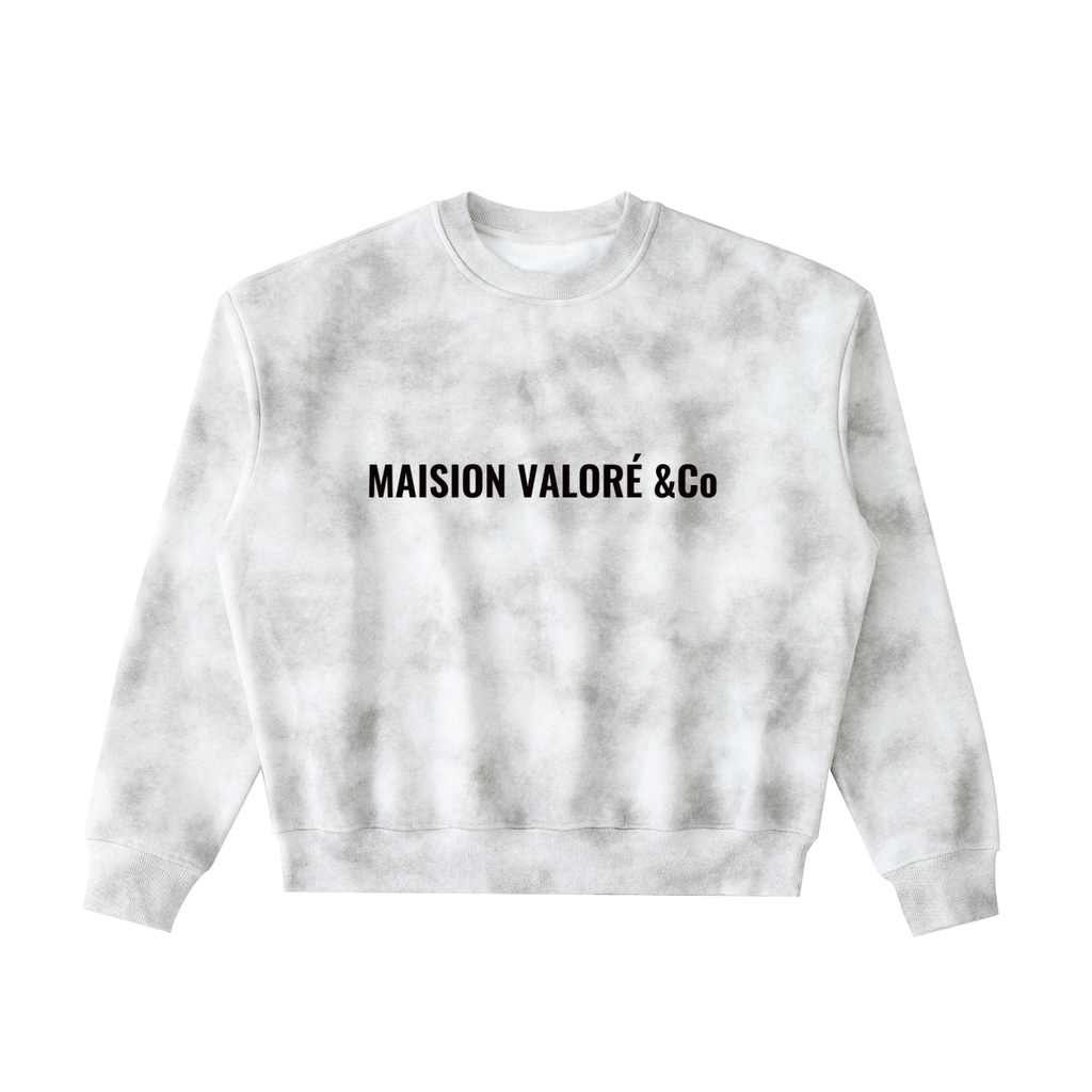 Dirty Washed Boxy Fleeced Sweatshirt