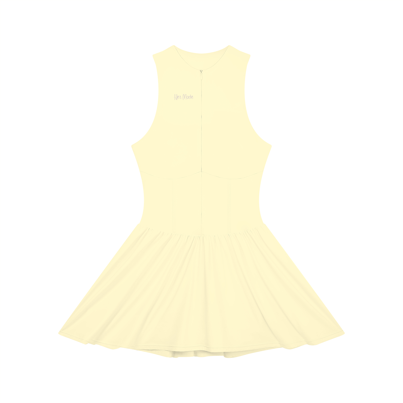 Women’s Ruched Sleeveless Full-Zip Dress