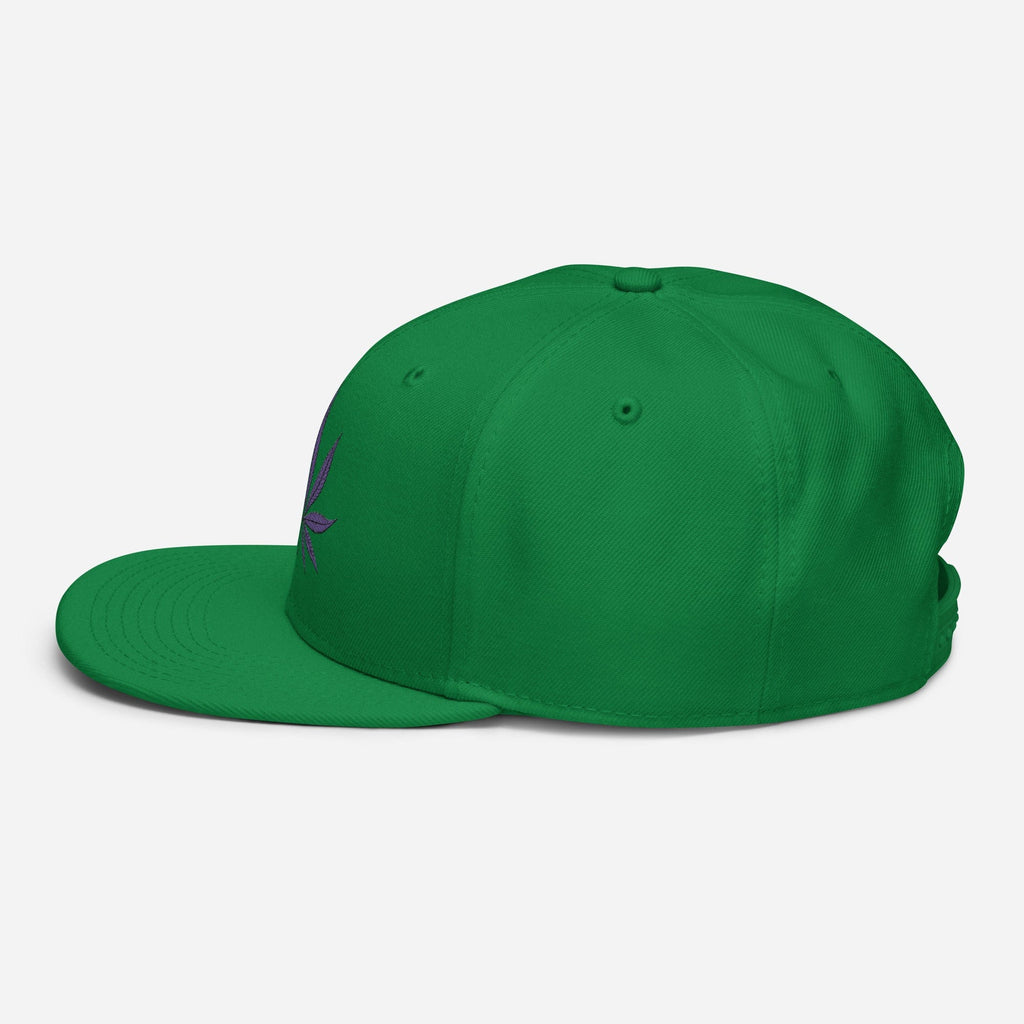 Purple Haze Marijuana Snapback Hat